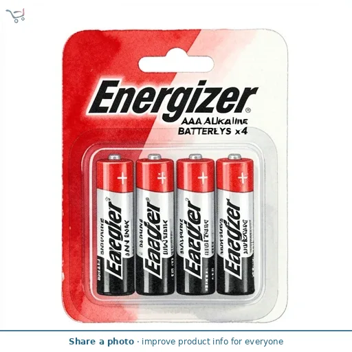 Energizer Max AAA Alkaline Batteries x4