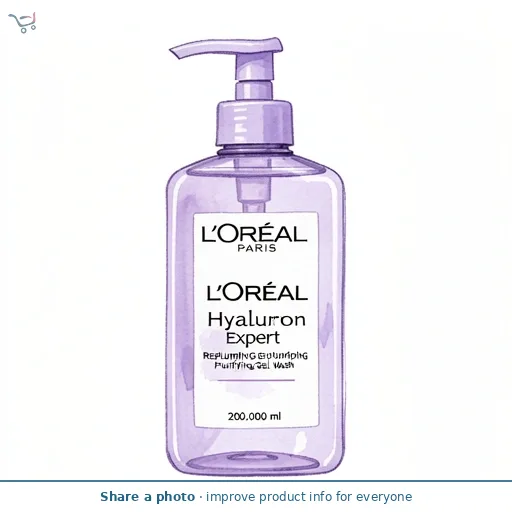 L'Oreal Hyaluron Expert Replumping Purifying Gel Wash 200ml