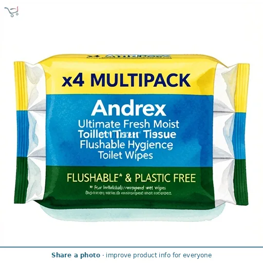 Andrex Ultimate Fresh Moist Toilet Tissue Flushable Hygiene Toilet Wipes