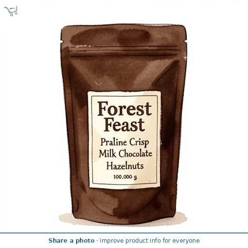 Forest Feast Praline Milk Chocolate Hazelnuts 100g