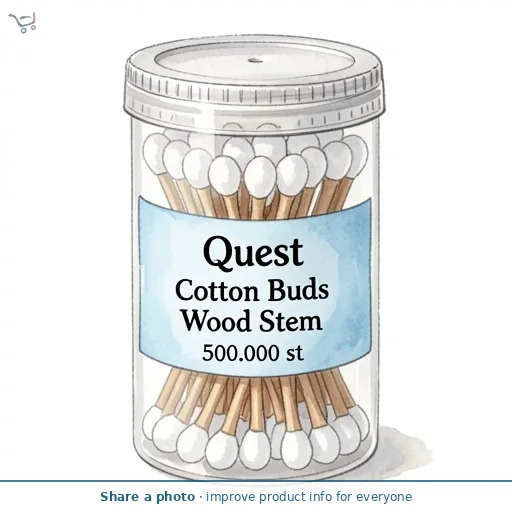 Quest Cotton Buds Wood Stem 
