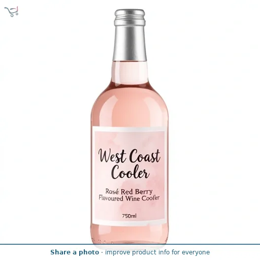 West Coast Cooler Rosé Red Berry Flavoured Wine Cooler 750ml