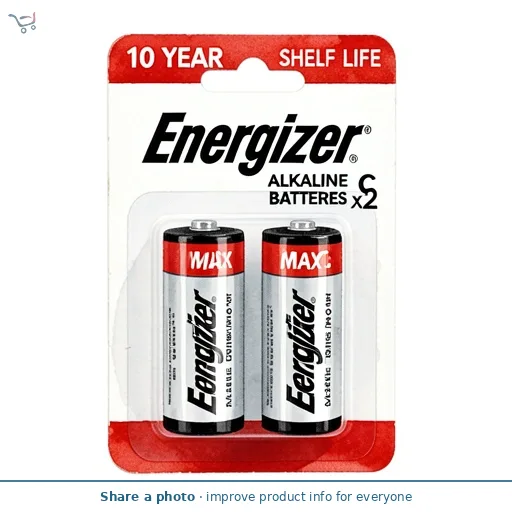 Energizer Max C Alkaline Batteries x2