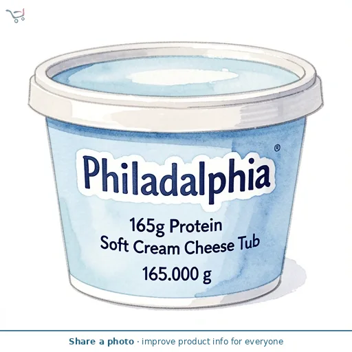 Philadelphia 165g Protein Soft Cream Cheese Tub