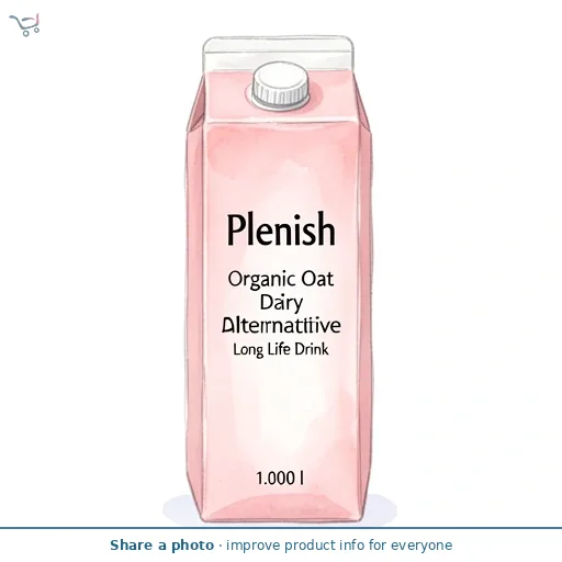 Plenish  1L Chilled Dairy Free Organic Oat Drink
