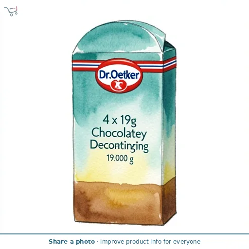 Dr.Oetker 4 x 19g Chocolatey Decorating Icing