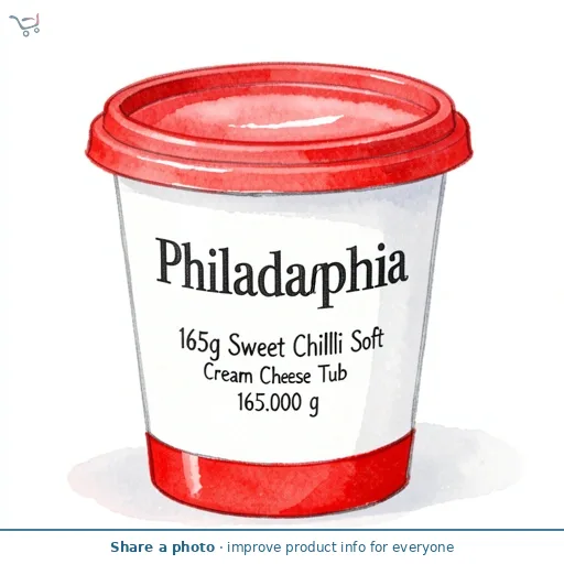 Philadelphia 165g Sweet Chilli Soft Cream Cheese Tub