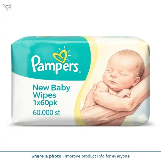 Pampers New Baby Wipes 1x60pk
