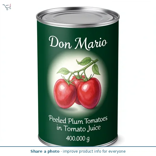 Don Mario Peeled Plum Tomatoes in Tomato Juice 400g