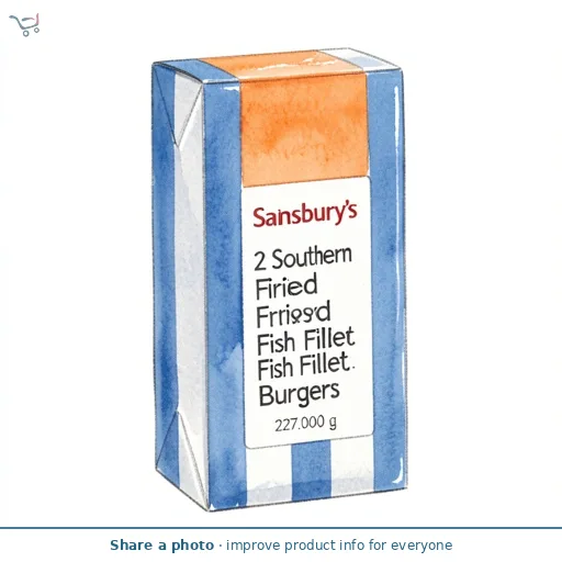 Sainsbury's 2 x Southern Fried Fish Fillet Burgers 227g