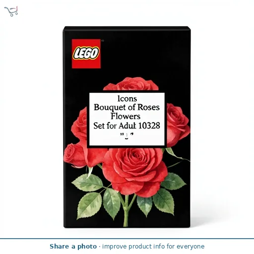LEGO Icons Bouquet of Roses Flowers Set for Adults 10328