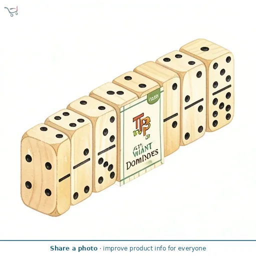 TP Toys Giant Wooden Dominoes