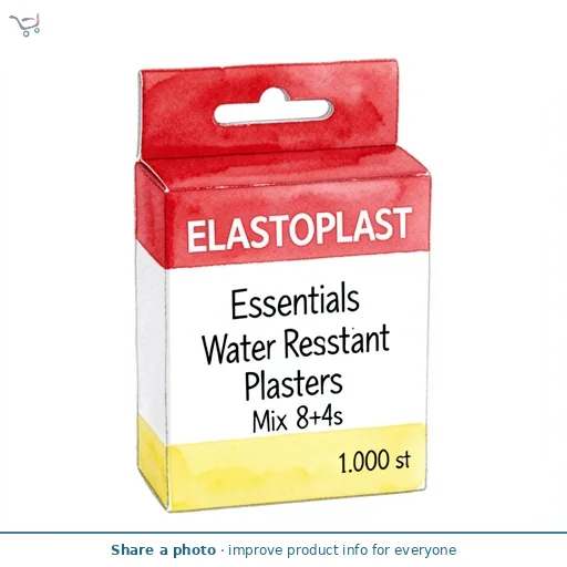 Elastoplast Essentials Water Resistant Plasters Mix Pack 8+4s