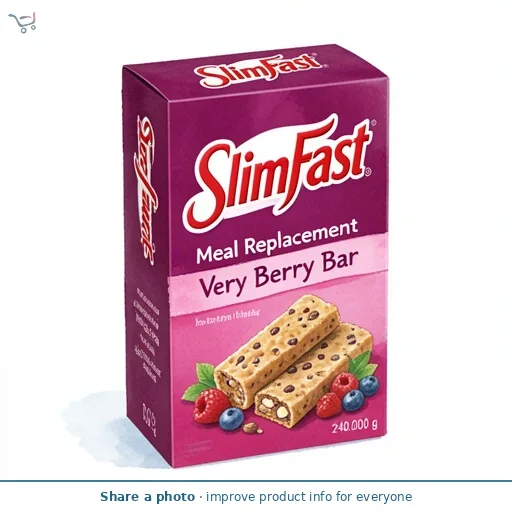 Slimfast Meal Replacement Very Berry Bar