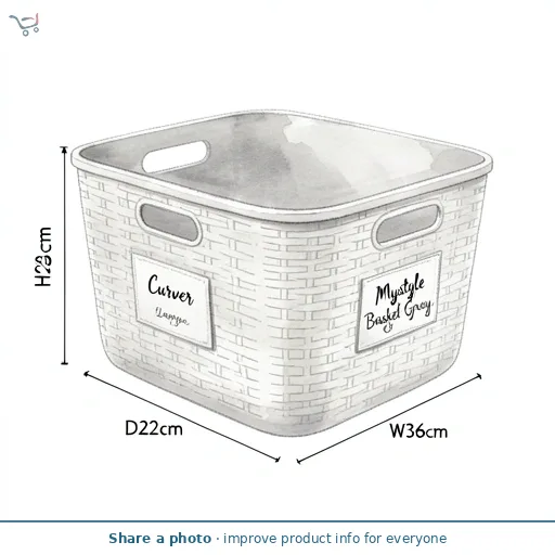 Curver Mystyle Basket Large Grey