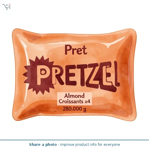 Pret Almond Croissants x4 280g