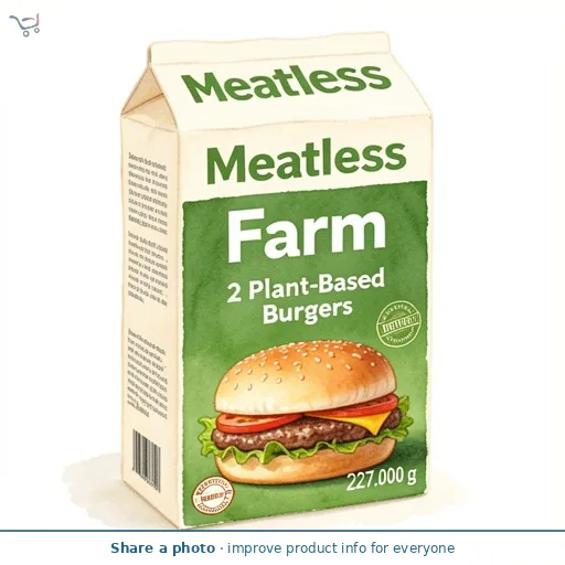 Meatless Farm 2 Plant-Based Burgers 227g