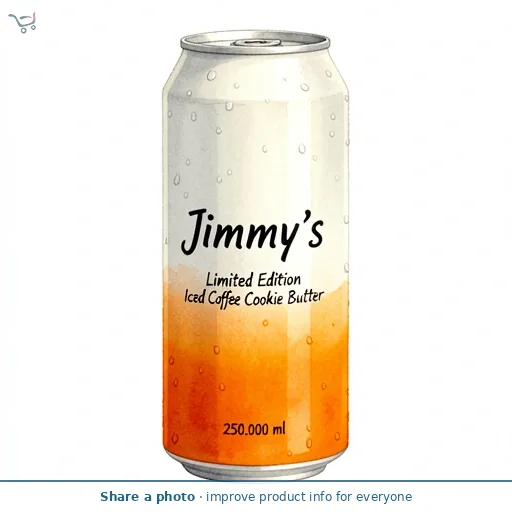 Jimmy's Limited Edition Iced Coffee Cookie Butter 250ml