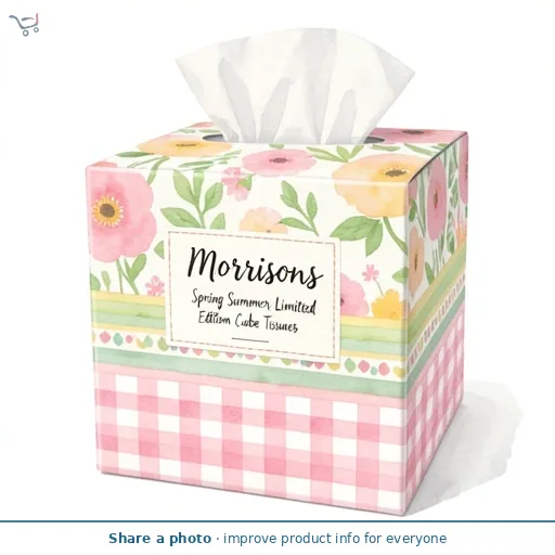 Morrisons Spring Summer Limited Edition Cube Tissues