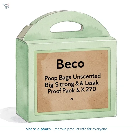 Beco Poop Bags Unscented Big Strong & Leak Proof Pack x270