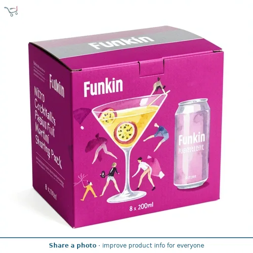 Funkin Nitro Cocktails Passion Fruit Martini Sharing Pack 8 x 200ml
