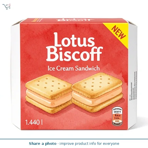 Lotus Biscoff Ice Cream Sandwich 