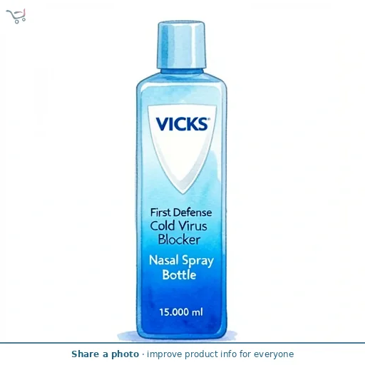 Vicks First Defence Cold Virus Blocker Nasal Spray Bottle 15ml