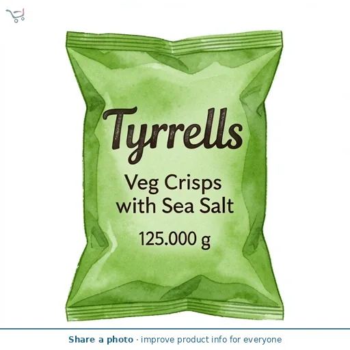 Tyrrells Veg Crisps with Sea Salt