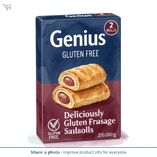 Genius Deliciously Gluten Free Sausage Rolls 2 x 100g