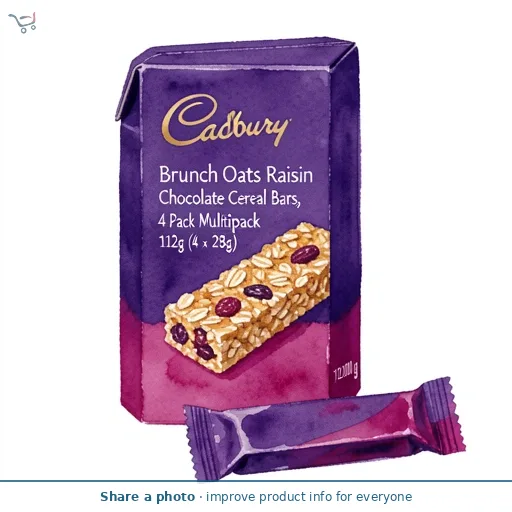 Cadbury Brunch Sweet Raisins 4 x 28g