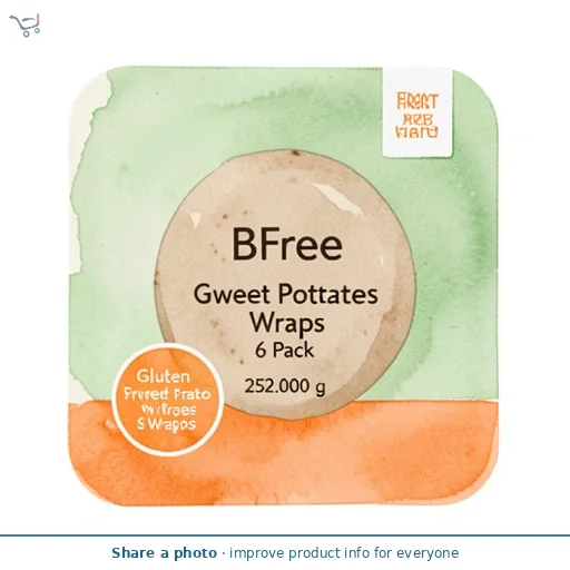 BFree Sweet Potato Wraps x6