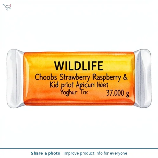 Wildlife Choobs Strawberry Raspberry & Apricot Kids Yoghurt Tubes 6x37g
