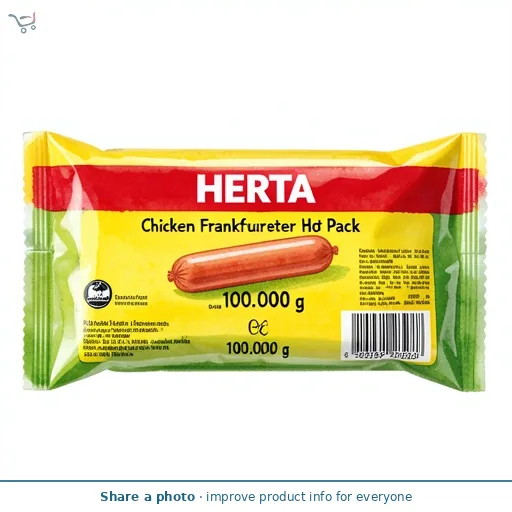 Herta Chicken Frankfurter Hot Dogs 10 Pack 350G