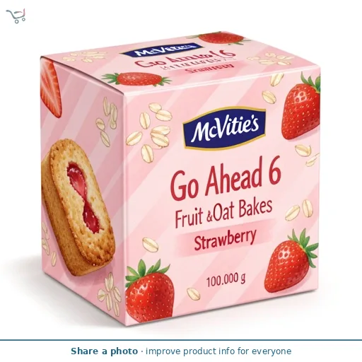 Go Ahead 6 Fruit & Oat Bakes Strawberry 210g