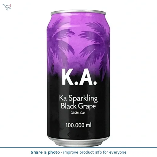 Ka Sparkling Black Grape 330Ml Can