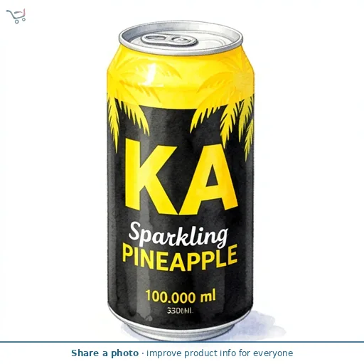 Ka Sparkling Pineapple 330Ml Can