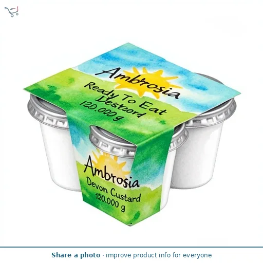 Ambrosia Ready To Eat Devon Custard 4 X 120G
