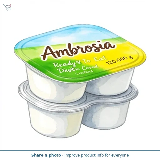 Ambrosia Ready To Eat Light Devon Custard 4 X 120G
