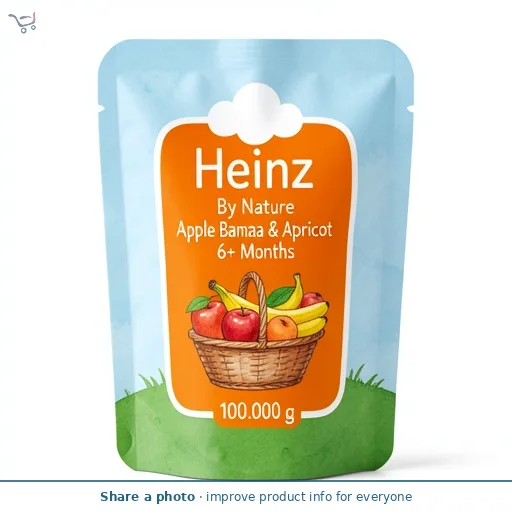 Heinz By Nature Apple Banana & Apricot 6+ Months 4x100g