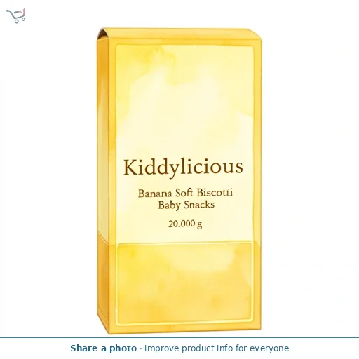 Kiddylicious Banana Soft Biscotti Baby Snacks 6x20g