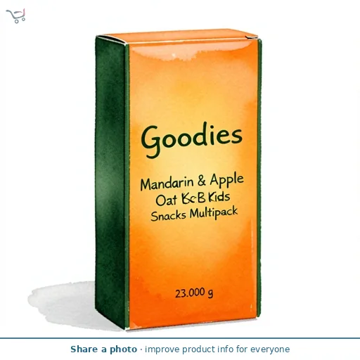 Goodies 6 x 23g Mandarin & Apple Multipack Kids Snack Oat Bars