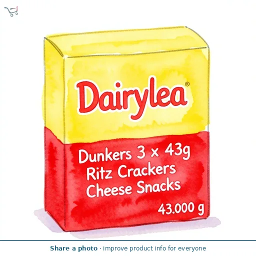 Dairylea Dunkers 3 x 43g Ritz Crackers Cheese Snacks