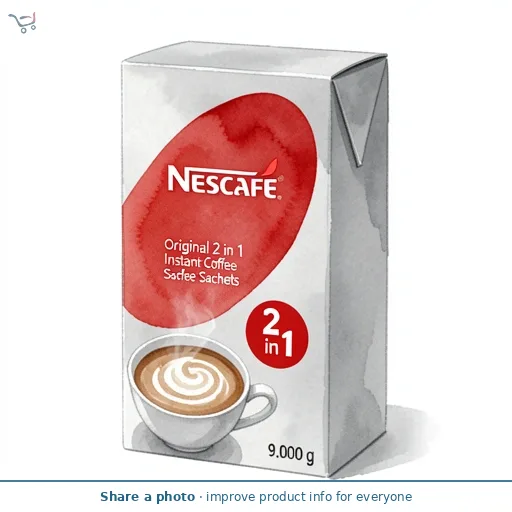 Nescafe Original 2 in 1 Instant Coffee Sachets 8x9g