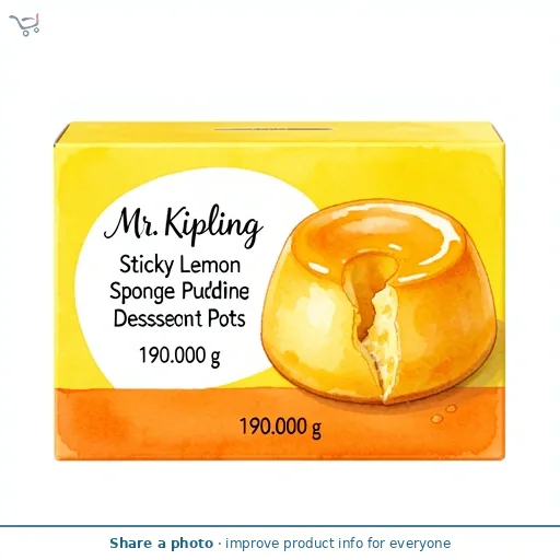 Mr. Kipling Sticky Lemon Sponge Pudding Cake Dessert Pots 2x95g