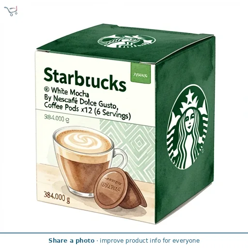 Starbucks ® White Mocha By Nescafé Dolce Gusto, Coffee Pods x12 (6 Servings)