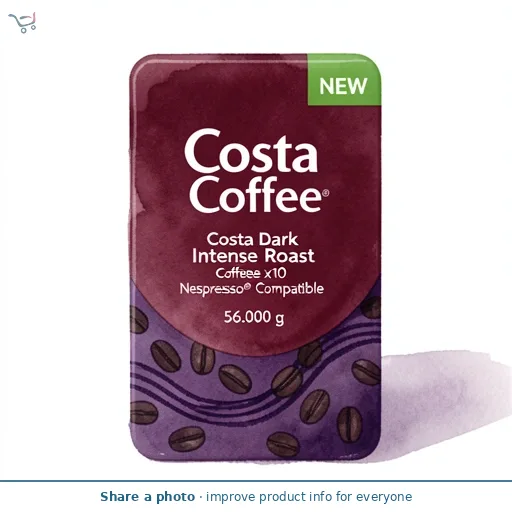 Costa Coffee Costa Dark Intense Roast Coffee Pods x10 Nespresso®* Compatible