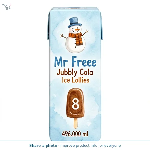 Mr Freeze Jubbly Cola Ice Lollies 8 x 62ml