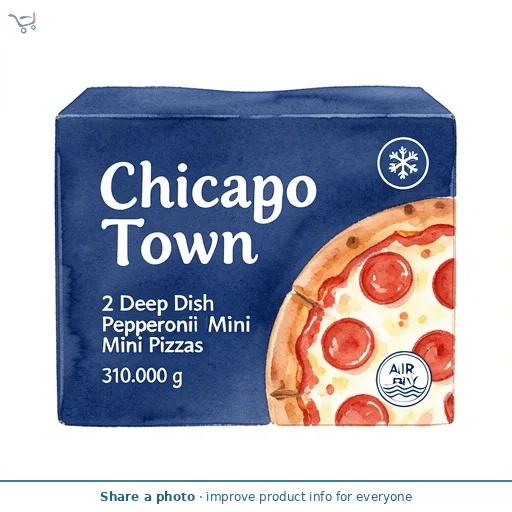 Chicago Town 2 Deep Dish Pepperoni Mini Pizzas 2 x 155g