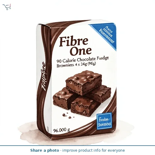 Fibre One 90 Calorie Chocolate Fudge Brownies 4 x 24g (96g)