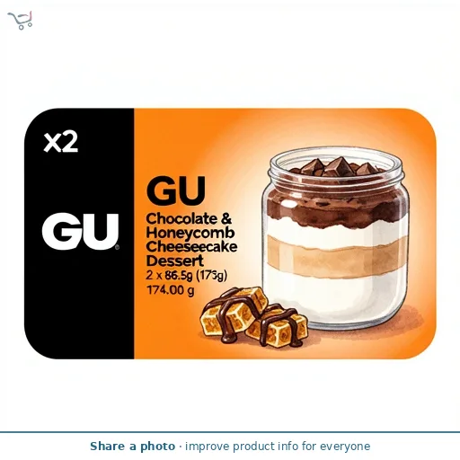 GU Chocolate & Honeycomb Cheesecake Dessert  2 x 86.5g (173g)